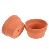 2 Pcs Terracotta Plant Pots Clay Containers with Drainage Hole for Garden Garden Plants