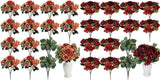 Realistic Peony & Hydrangea Bouquet - 12 Pack Silk Flowers for Home Decor Hydrangea