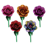 Metal Rose Artificial Flower Floral Decoration Bouquet