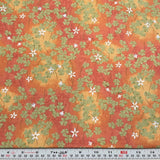 Serenity by Don Baker for Clothworks Clover Cotton Fabric Remnant 15" x 44" Flowering Plants