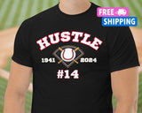 Pete Rose Shirt Charlie Hustle Shirt RIP Pete Rose Tribute Shirt Reds Phillies Roses