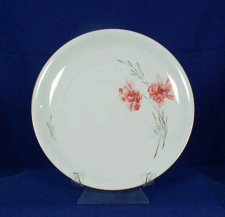 KPM 710 Dinner Plate Carnation Stem Gold Krister Mark Germany Carnation
