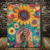 Sun Flower Wall Art  Canvas Unframed/Framed Sunflower