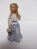 Demdaco Wildflower Angels "Carnations for January Angel"Ê2002 missing flower Carnation