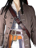 JACK SPARROW SUN + FLOWER + BALDRIC Sword Pirate Belt set of 3 waist belts props Sunflower