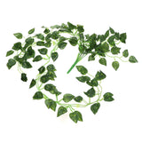 1 Pc Artificial Plants Vines Greenery Rattan Fake Hanging Plant Faux COXI Green Plant