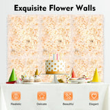 6PCS Wedding Artificial Silk Hydrangea Flower Wall Panel Wall Decor Wall Panel Hydrangea