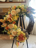 Vibrant Spring/Floral Grapevine Wreath Gift For Her Ranunculus