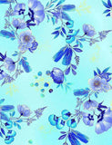 Royal Plume by Chong A Hwang Blue Metallic Medium Flowers by the Yard Flowering Plants
