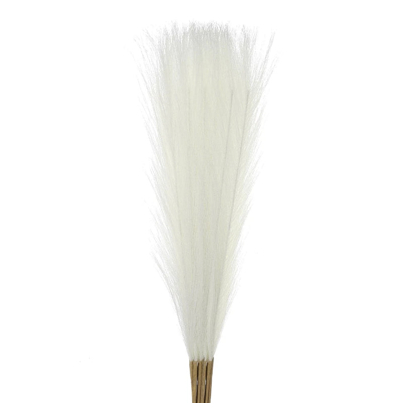 30Pcs Faux Pampas Grass,21" Fake Pampas for Wedding Decoration,Cream Pampas Grass