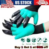 Gardening Digging Planting Pruning Tool Lawn Care 8 Claws Garden Genie Gloves US Garden Plants