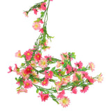 2pcs Artificial Daisies Flowers Garland Vine Silk Wildflower Garland, Deep Pink Daisies