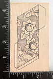 TAC Studio Sunflower Kisses Flower Tab Wood Mounted Rubber Stamp Sunflower