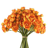 24Pcs Ranunculus Artificial Flower Faux Silk Mini Ranunculus Flowers for DIY ... Ranunculus