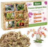 Riare 5.3 OZ Premium Sphagnum Moss for Plants- 6QT Natural Long 6QT/5.3oz Orchids