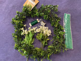 Greenery garland 6 ft white floral picks lot floral wire Pipecleaners lot Decor Green Plant