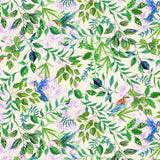 1/2 Yard Fabric - In Full Bloom | Enchanted Forest - Green by FreeSpirit Flowering Plants