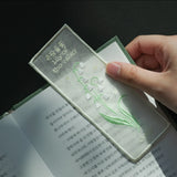 Korean Botanical Bookmark Lily of the Valley Ð Happiness & Hope | Aesthetic Gift Lily