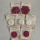 Vintage Pretty Petals Flower Crafting Carnation Silky Mini White Pink 5 Packs Carnation