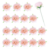 25Pcs Peonies Artificial Flowers, Fake Peony Flowers with Stems, Light Pink Peony