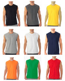 Mens Cotton Sleeveless T Shirt Tank Solid Blank Hot Summer Gym Cool Comfort US Roses