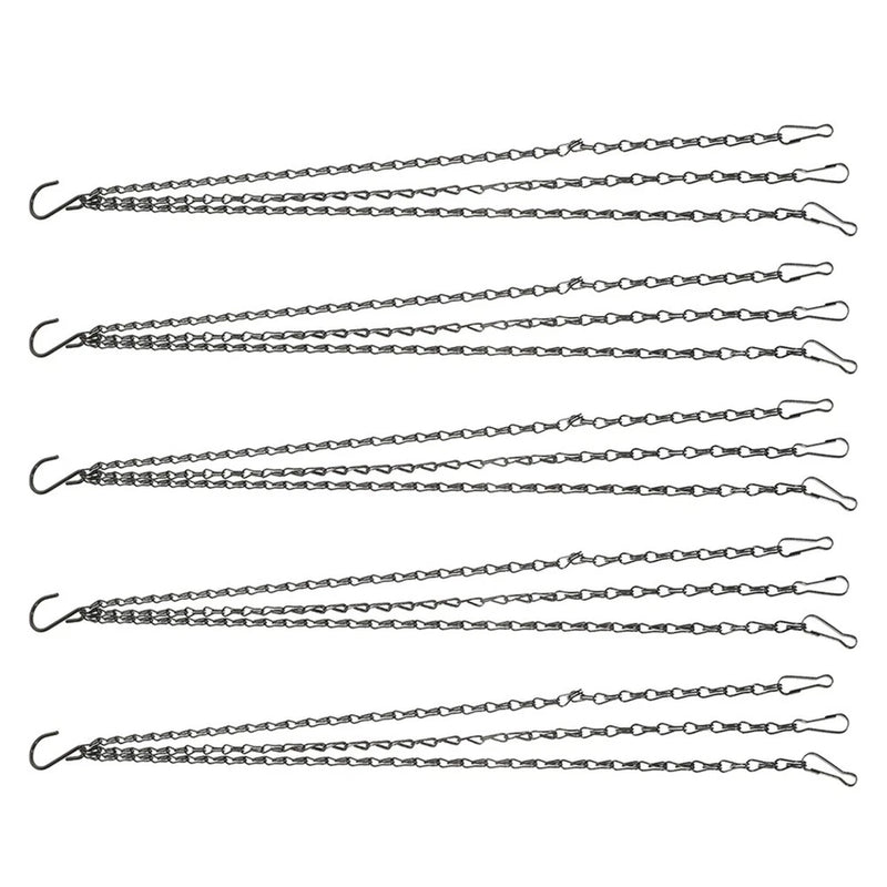 5 Pcs Hanging Flower Basket Hook Hanger Flowerpot Chain Garden Plant Garden Plants