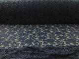 Embroidered Stretch Lace Apparel Fabric Sheer Floral Oxford Navy Floral XX513 Flowering Plants