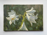 Original art still life floral oil painting on canvas 