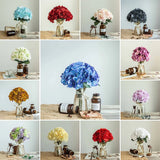 25 Silk Hydrangea Wedding Bouquets Flowers DIY Crafts Home Decorations 5 Bushes Hydrangea