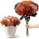 9 Pcs Vintage Hydrangea Artificial Flowers Gifts 23.6" Faux Silk Hydrangeas F... Hydrangea