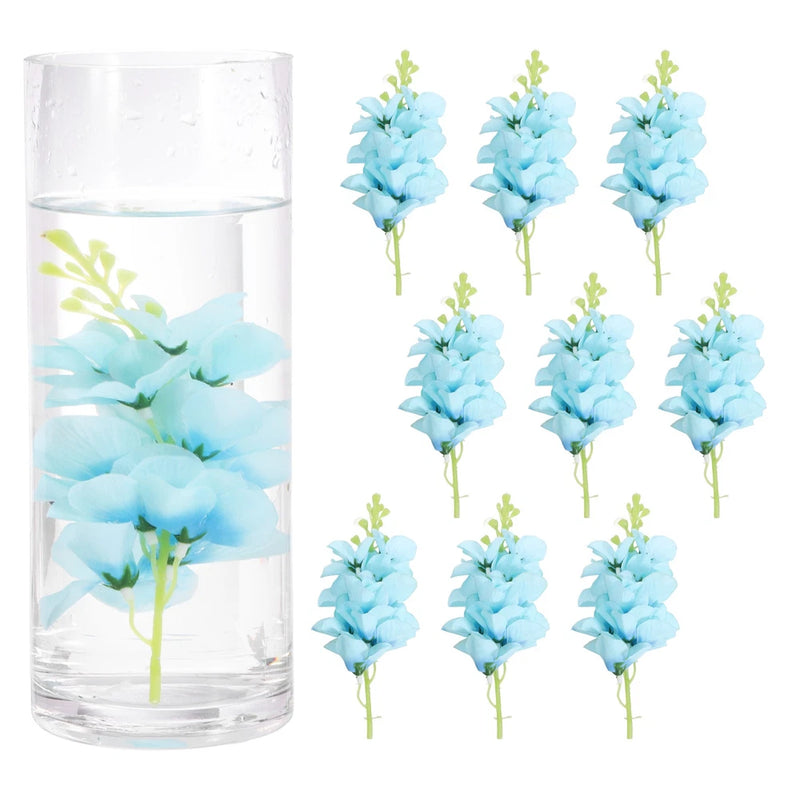 10 Pcs Floating Flowers for Centerpieces Artificial Hydrangea, Blue Hydrangea