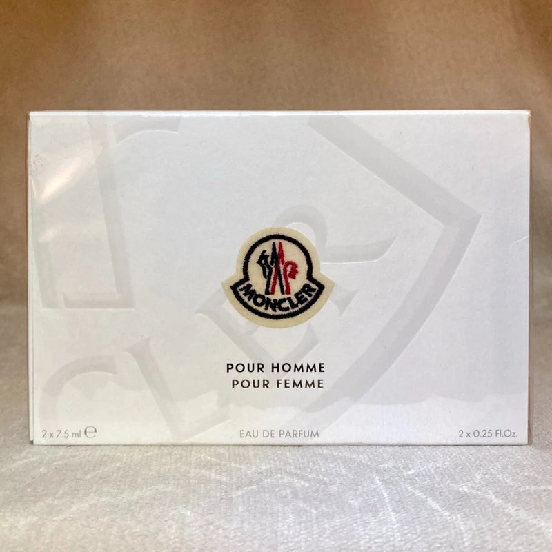 Moncler Pour Homme +Pour Femme EDP MINI Splash Dab Set 2x .25oz 7.5ml NIB Sealed EDP