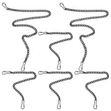 6 Pcs Black Iron Hanging Chains with Hooks for Garden Plant Hangers Garden Plants
