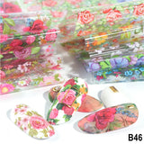 Chrysanthemum Daisy Glory Flower Nail Foil Transfer Sticker 10pcs 20X4cm Daisies