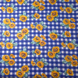 Sunflower Gingham Fabric 58