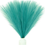 Silk Pampas Grass Bouquet, 20 Bendable Stems, Christmas Decor, Teal Pampas Grass
