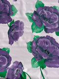 Oilcloth Fabric Iceland Lilac Pattern Sold in Yard or Bolt Flowering Plants