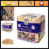 Natural Dried Orchid Sphagnum Moss - 1 lb Mini Bale for Plant Care & Crafts Orchids