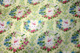 LITTLE DARLINGS BUNNY IN A WREATH FROM FABRIC TRADITIONS  - 100% COTTON FABRIC Flowering Plants