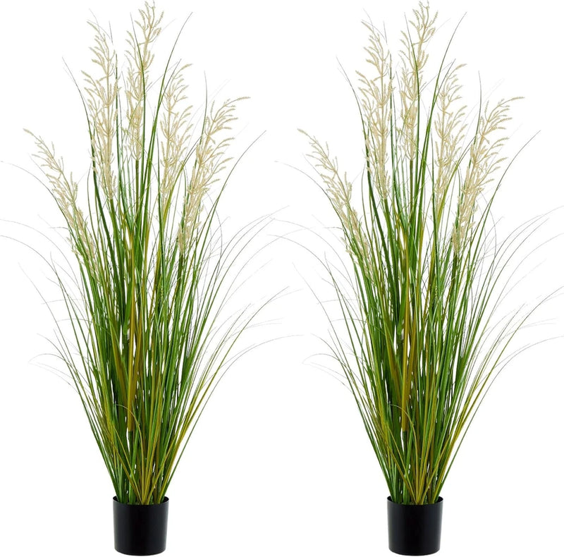 47" Faux Pampas Grass - 2 Pack Artificial Greenery for Home & Office Decor Pampas Grass