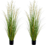 47" Faux Pampas Grass - 2 Pack Artificial Greenery for Home & Office Decor Pampas Grass