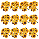 200 Pcs Paper Sunflower Artificial Flowers for Wedding Party Craft Home Decor Sunflower