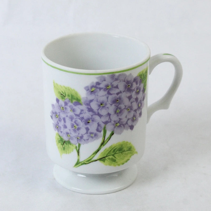 Spring Song Mug With Hydrangea Graphic With Ergonomic Handle and Made In Japan Hydrangea