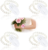 Customizable Pearl Wrist Corsage Bracelets - Perfect for Weddings & Graduations Bouquet