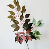 Capensia Ficus Leaf Spray Faux Plants And Trees Green Plant