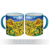 Gift Mug : Sunflower Field Flower Floral Yellow Decor Sunflower