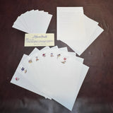 Pressed Flower Stationary Linen Paper Envelopes NEW Dublin Ireland Dried Flower