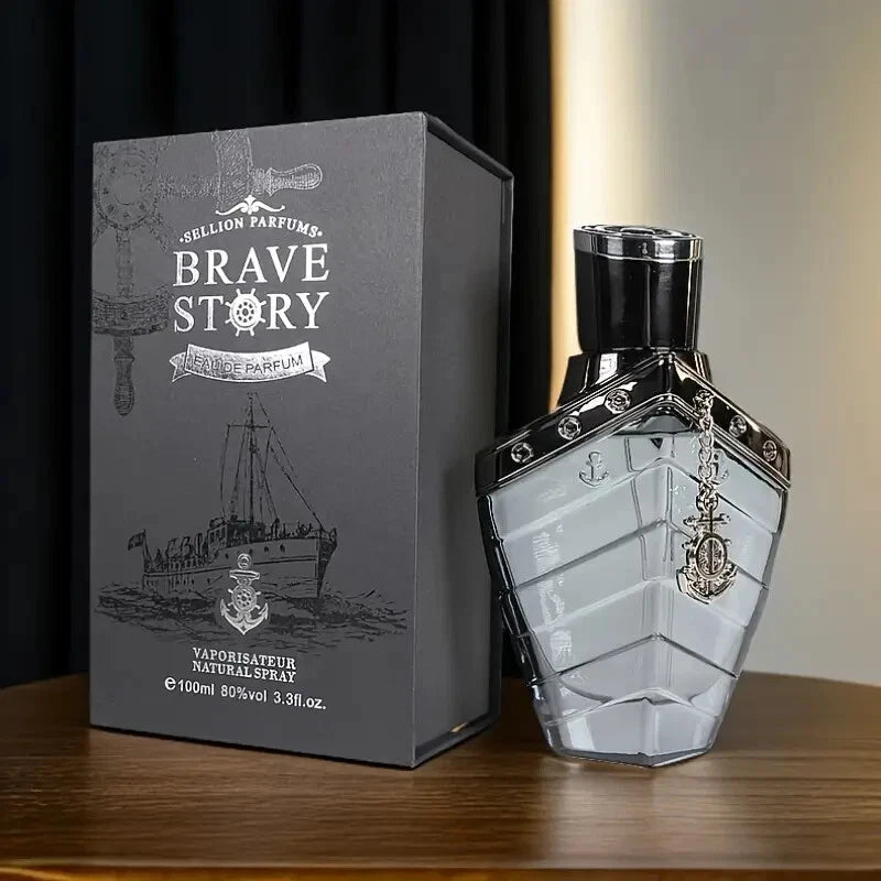 SELLION BRAVE STORY SHIP BOTTLE Cologne for Men EDT 3.3oz New EDT