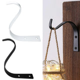 Plant Hanger Wall Bracket Iron Basket Rack Hook Garden Flower Pot Holder Mounted Garden Plants