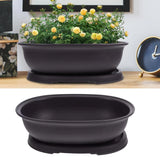 Training Pot with Humidity Tray Portable Flowerpot for Terraces Garden Patio Garden Plants